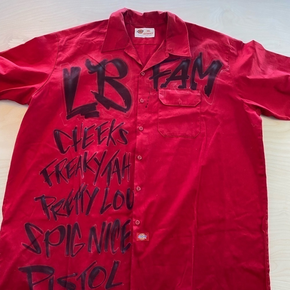 Lost Boys Button Front Dickies Shirt size 3XL (BD)